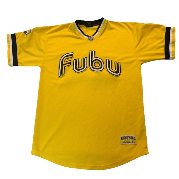 FUBU Other - Vintage FUBU Sports Athletics 1992 Jersey 2000s Y2K Yellow L Streetwear